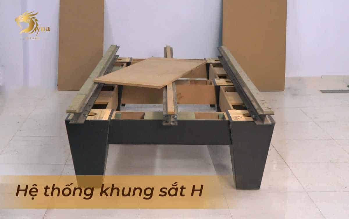 BÀN BIDA LÍP DYNA ROYAL 9 Hệ thống khung sắt H