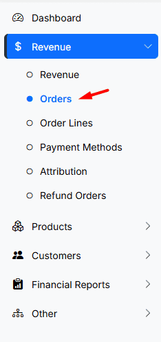 open order revenue report