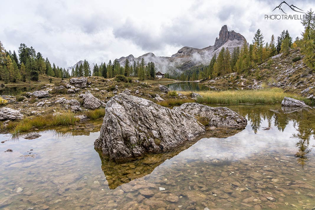 Der Lago Fedèra in den Dolomiten
