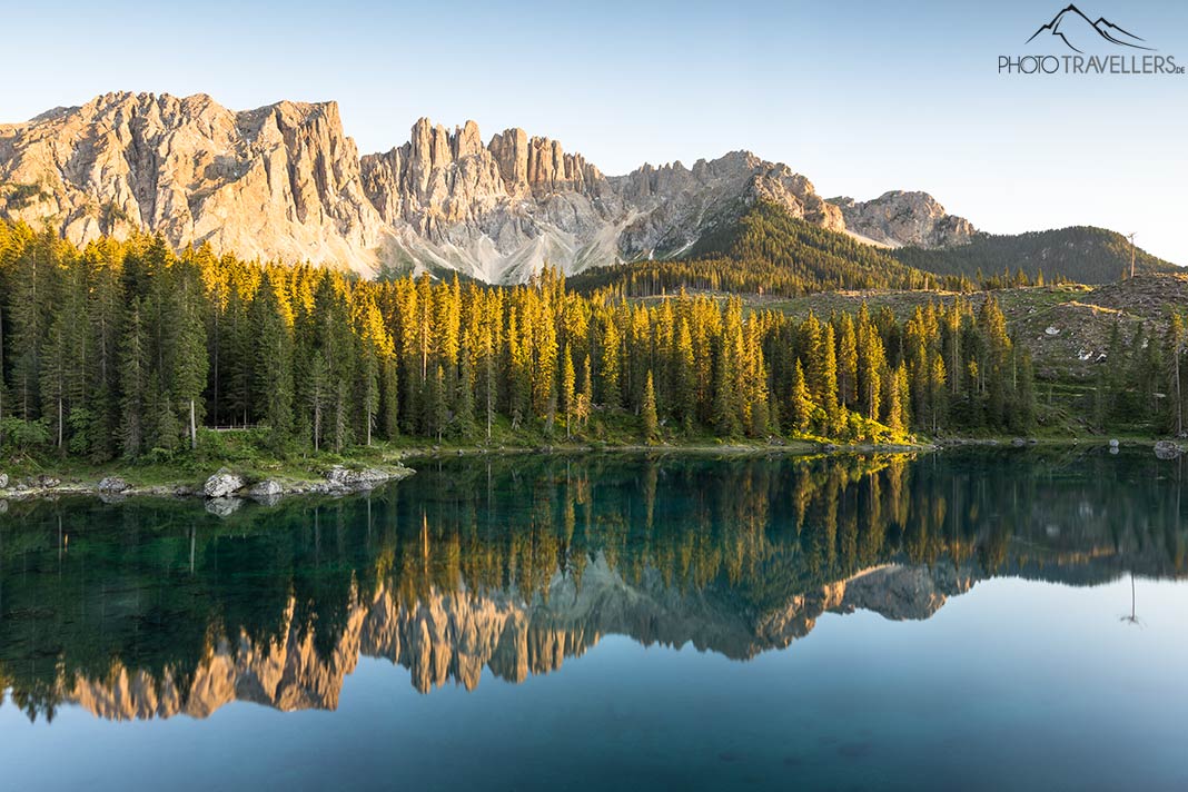 Sonnenuntergang am Karersee