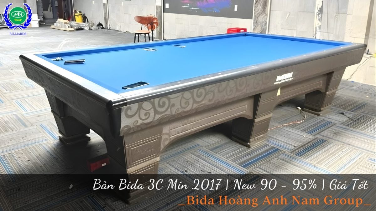 Thanh lý bàn bida 3c min 2017 giá tốt - chuẩn thi đấu | Bida Hoàng Anh Nam Group
