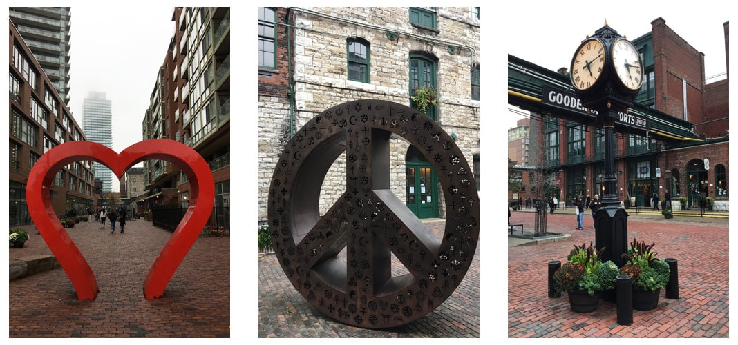 Eindrücke aus dem Distillery District in Toronto