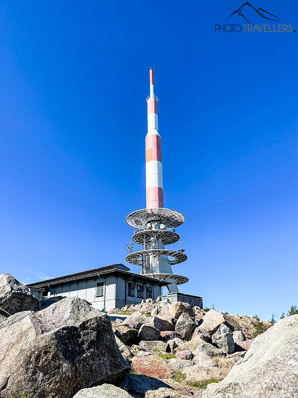 Der Sendemast auf dem Brockengipfel