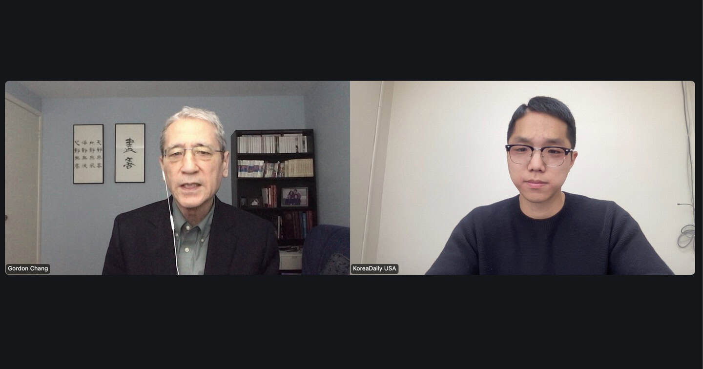 Gordon Chang warns of South Korea's political crisis in a Zoom interview with Korea Daily journalist Kyeongjun Kim.