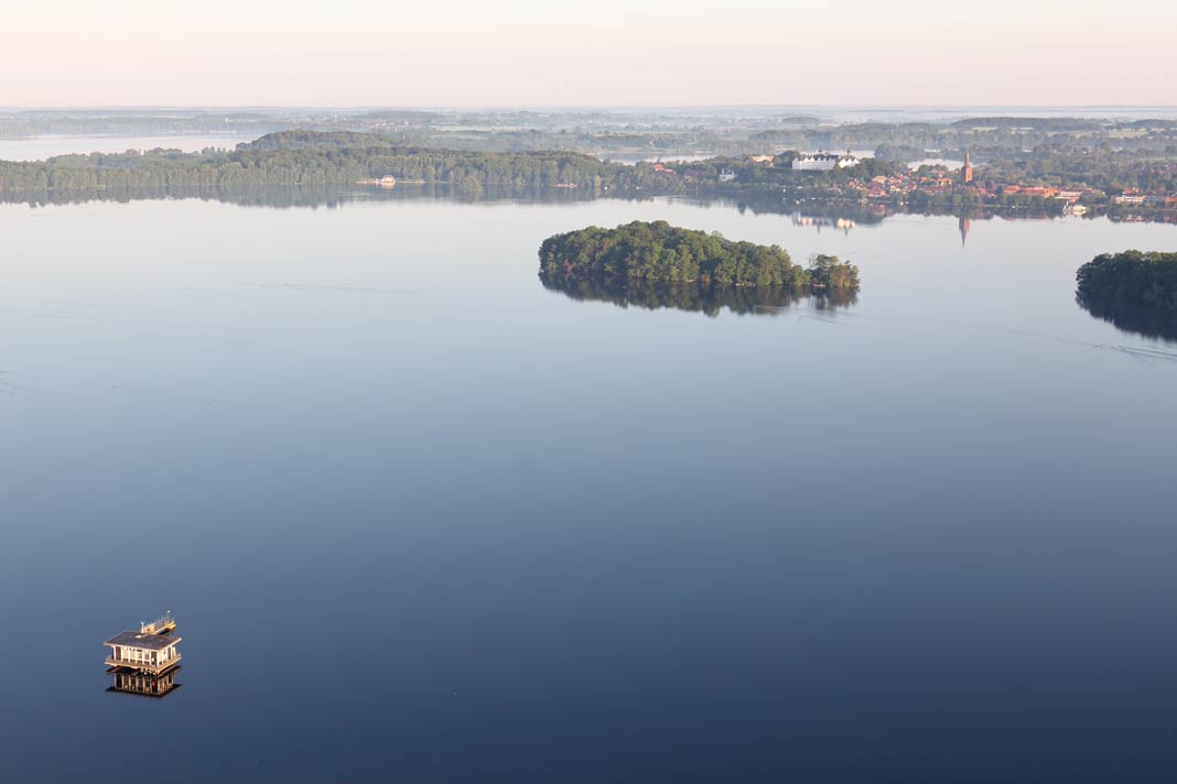Der große Plöner See von oben
