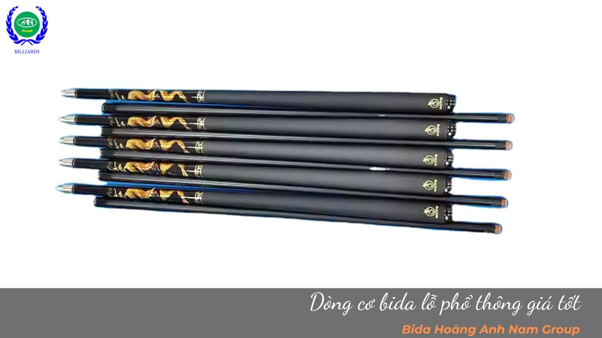 Dòng cơ bida lỗ phổ thông giá tốt