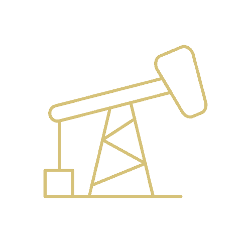 Stylized icon of an oil pump representing an oil and gas attorney in Oklahoma