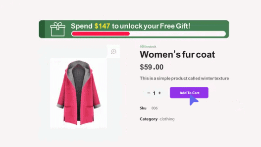 Spend more to unlock your free gift