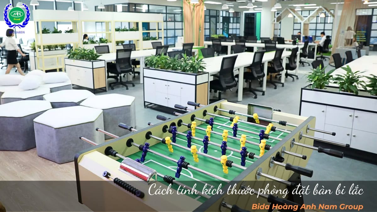 Cách tính kích thước phòng đặt bàn bi lắc