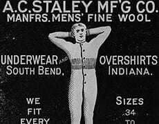 stephenson_thumb A vintage wool underwear advertisement from South Bend, Indiana, 1930s.