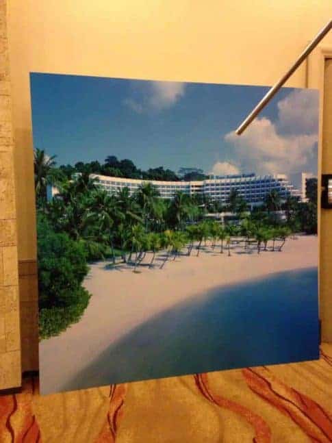 Photo booth backdrop - sea side