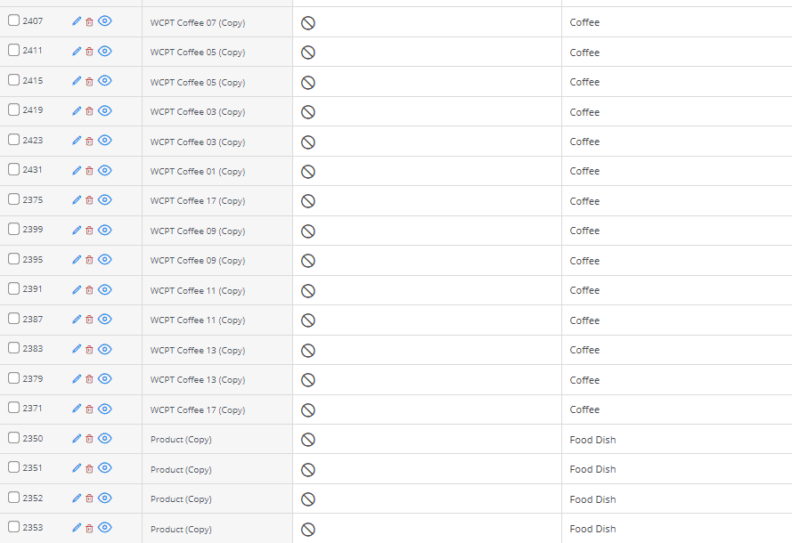 result two duplicate products in WooCommerce table