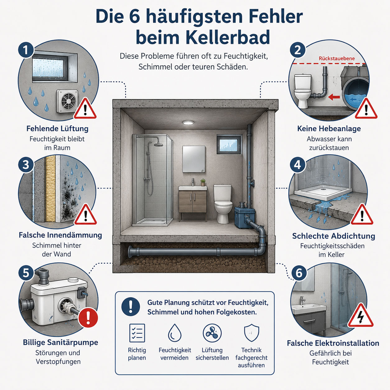 Fehler beim Kellerbad