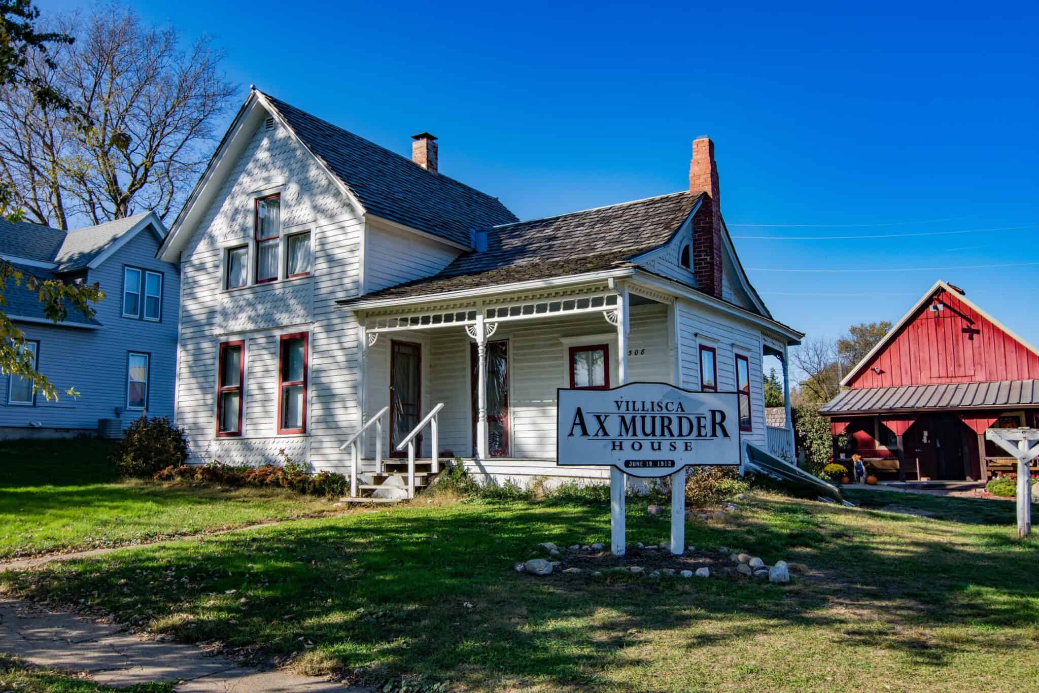 The Josiah B. and Sara Moore House, 508 East Second Street, Villisca, where eight people were killed on the night of Jun