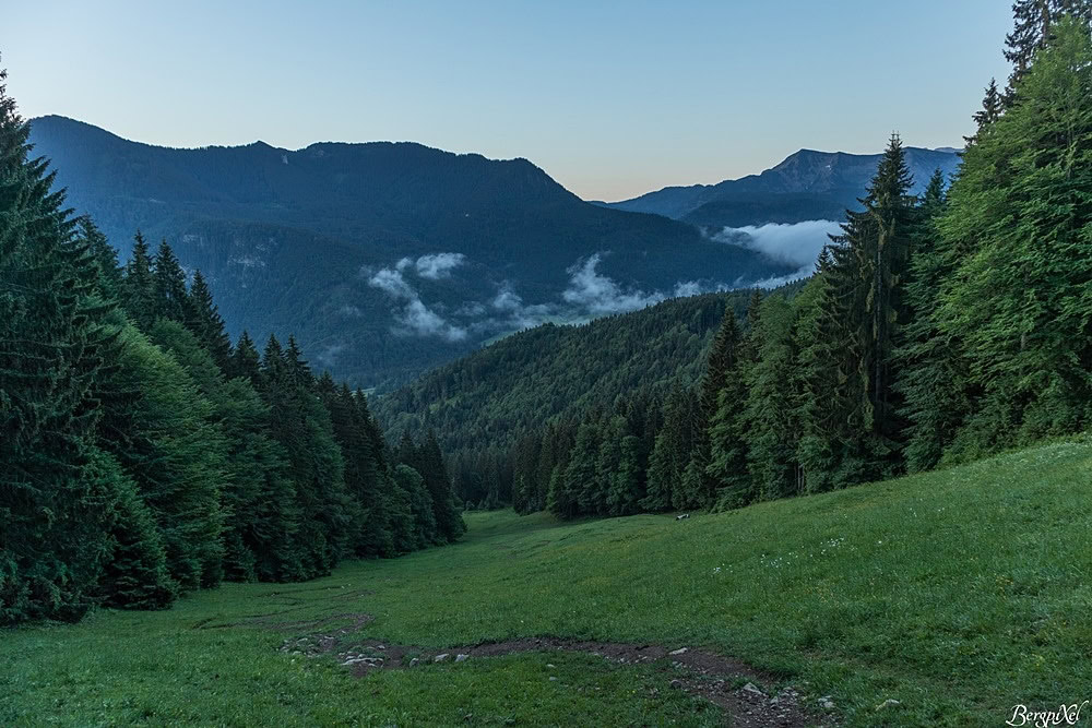Die Skipiste auf den Hirschberg