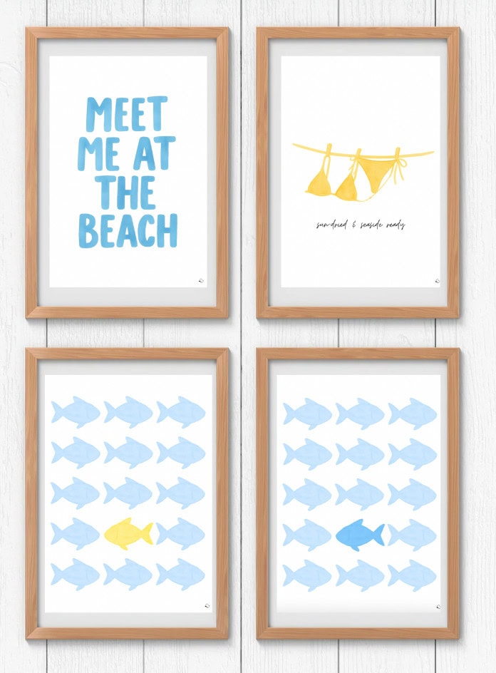 cool wall art beach summer designs