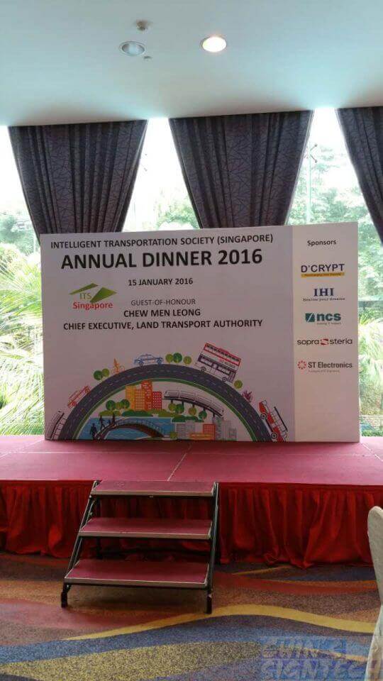 12 x 8ft = Intelligent transportation Society ANnual Dinner 2016