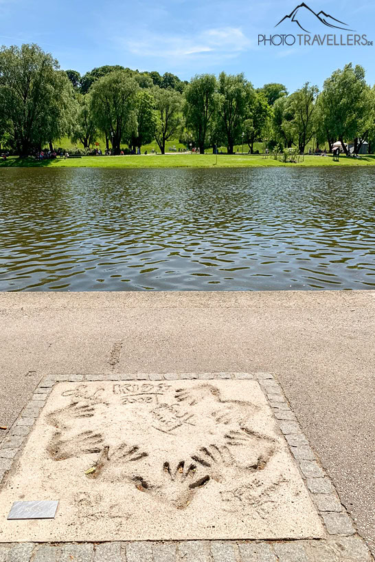 Die Handabdrücke von Kiss im Olympiapark