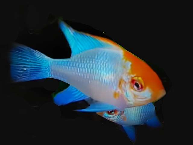 Schmetterlingsbuntbarsch Blue Red Head M. ramirezi