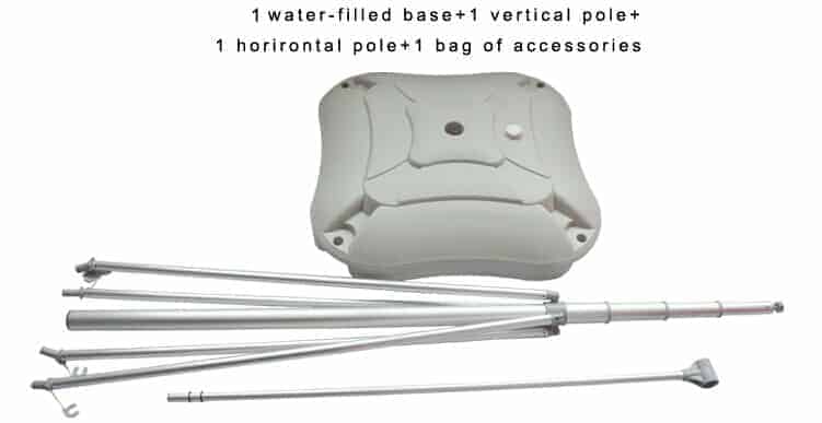 Components for 5m Flag Pole With Water Tank Components for 5m Flag Pole With Water Tank