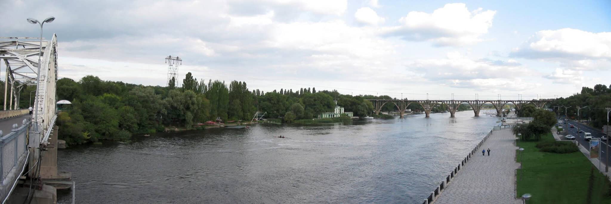 The Dnipro River at Dnipro, Ukraine, the city then called Dnipropetrovsk where the killings took place in June and July