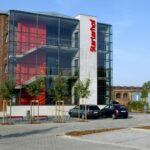 Ein Foto des Büros der Gebläsehalle von außen.