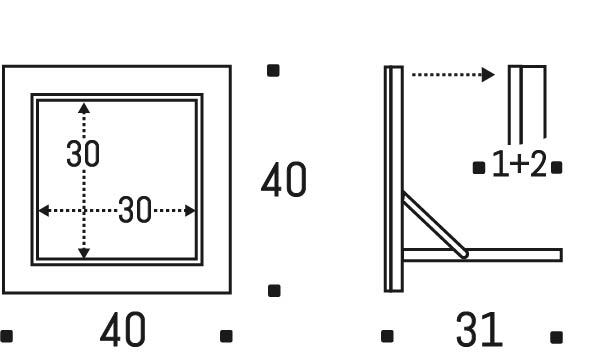 Fläpps Schminkspiegel – Weiß