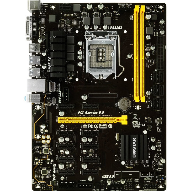 Best Mining Motherboard for Cryptocurrency in 2022 21 Biostar TB250-BTC PRO