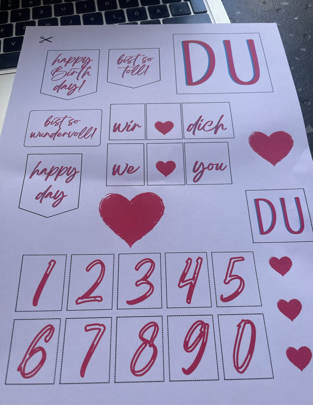 pinkte tortendeko zum ausdrucken