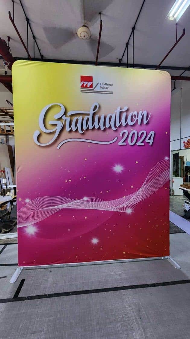 Custom size Tension Fabric Backdrop for ITE