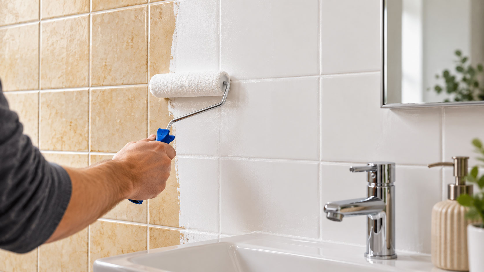 DIY Fliesenrenovierung im Badezimmer