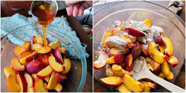 Bowl of Nectarine Slices