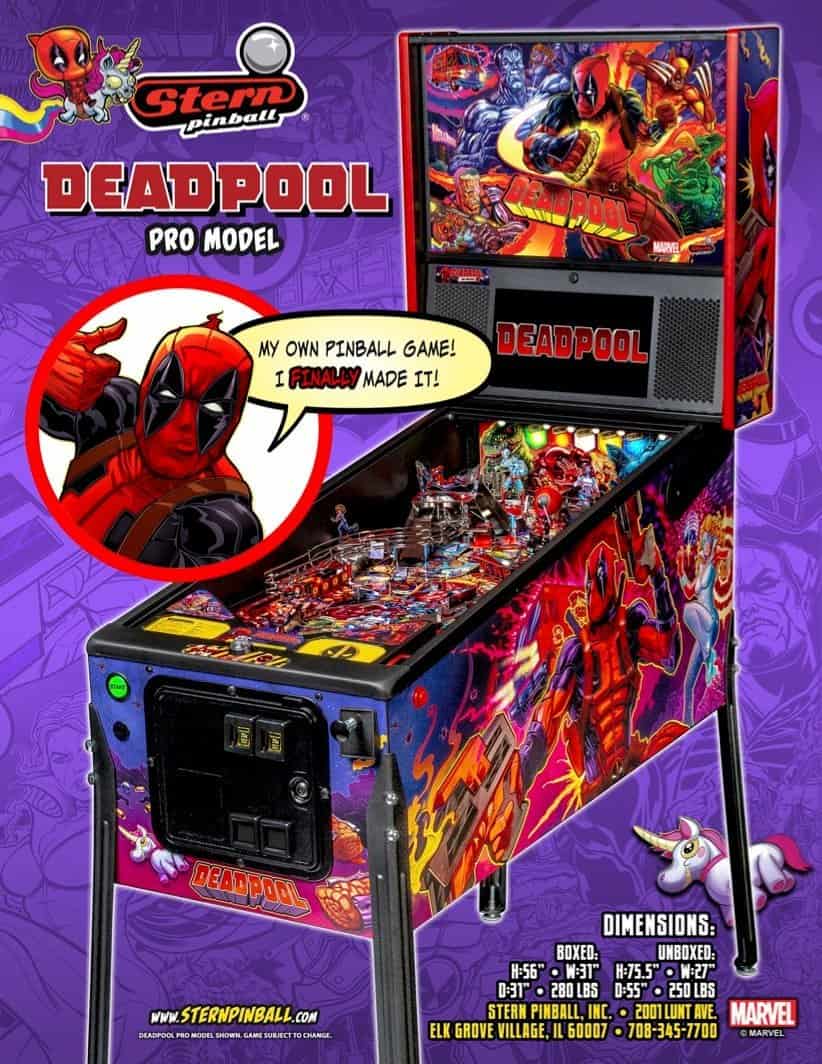 deadpool pro edition pinball Escape Centrum Limburg Sittard - Racen Arcade - 3