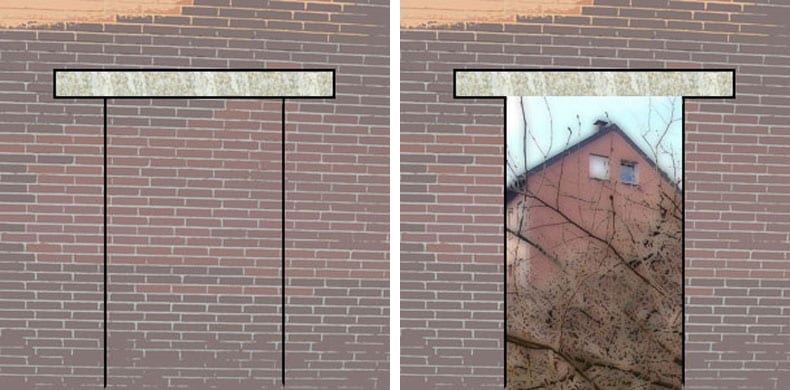 Sturz für Tür oder Fenster einbauen