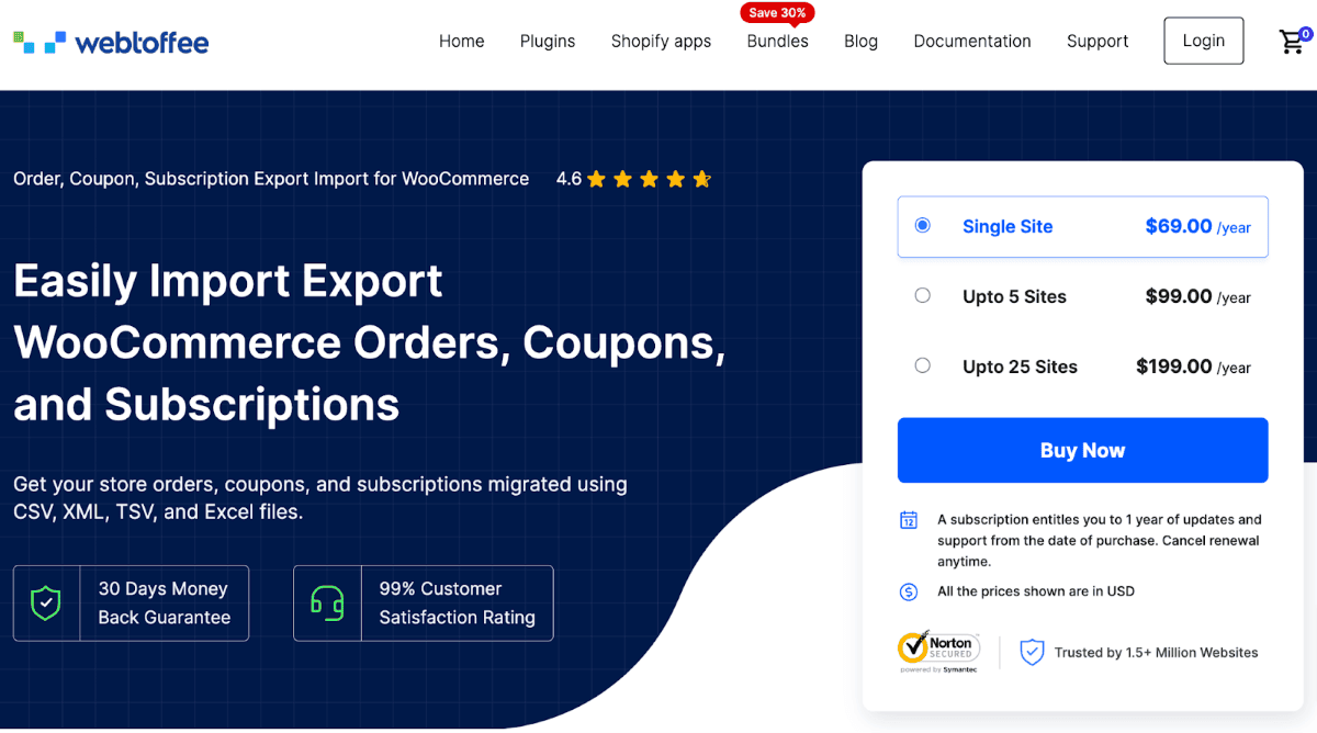 Order, coupon, subscription, export & import for woo plugin