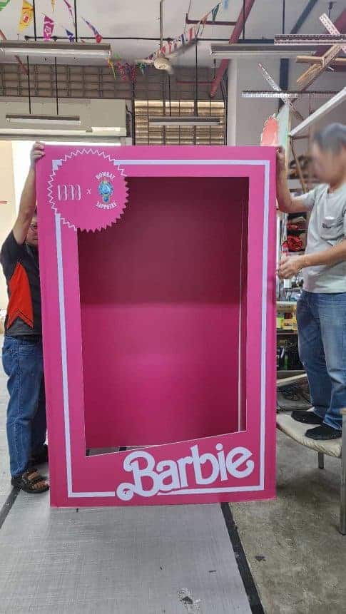 Barbie world photo booth