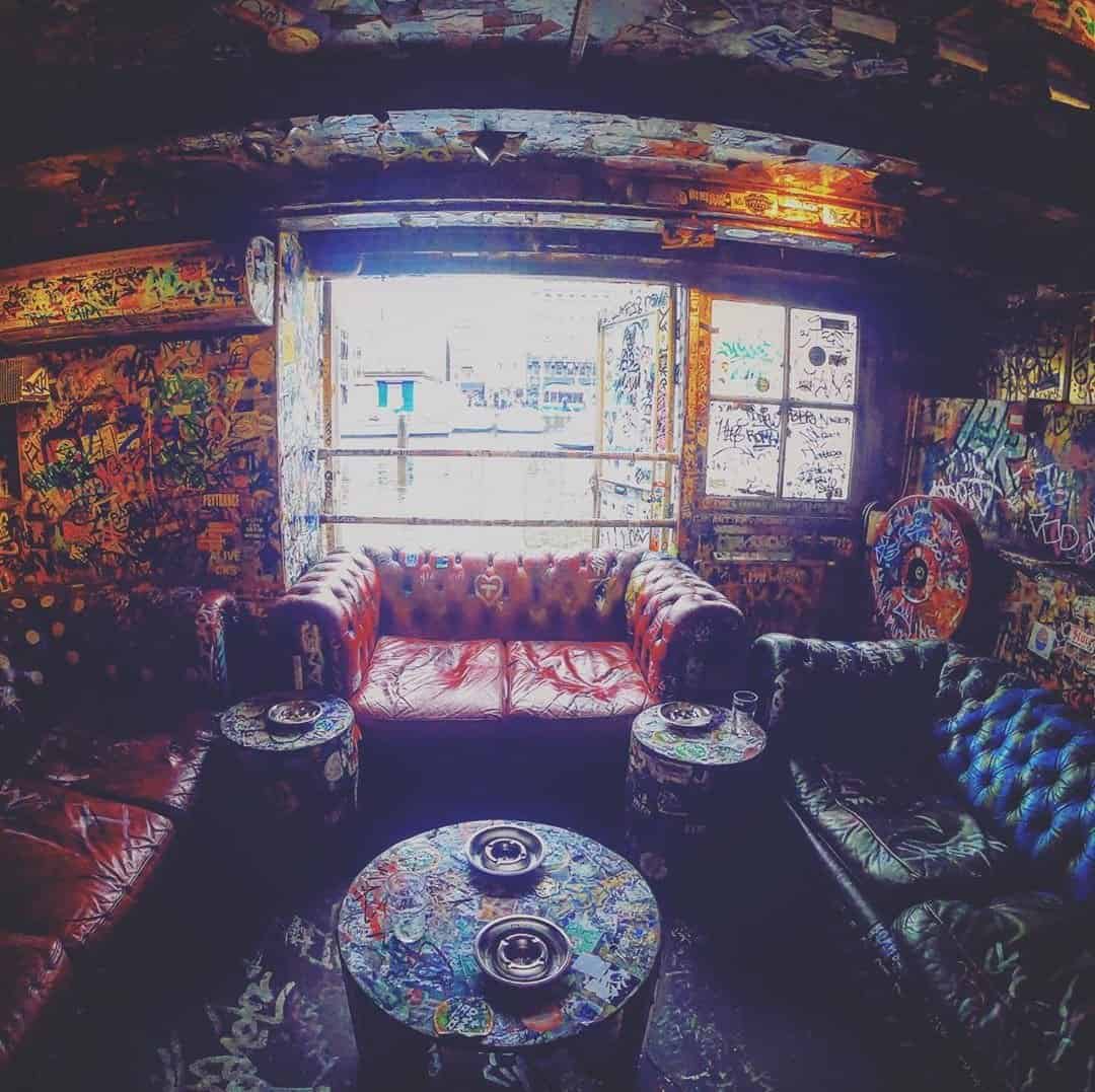 Today, the doors to the graffiti cannabis lounge, Hill Street Blues remain locked.