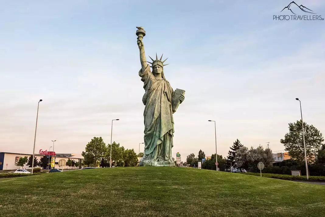 Das Abbild der New Yorker Freiheitsstatue in Colmar