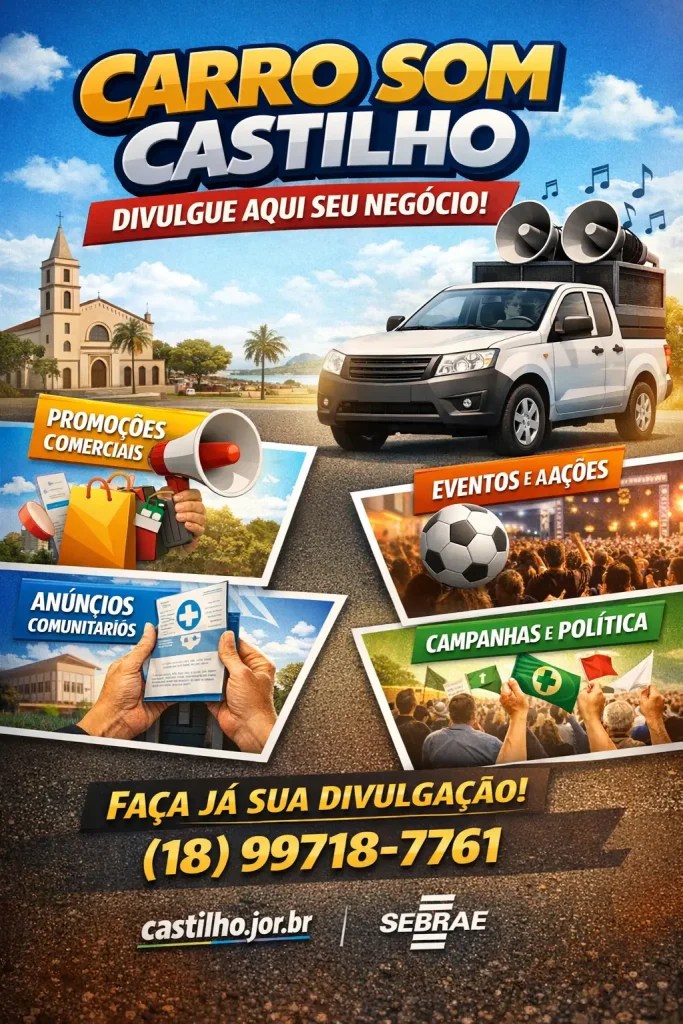Carro som Castilho é uma forma eficiente de divulgação local para comércio, eventos e serviços em Castilho SP.
