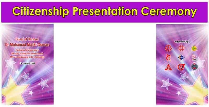 Citizenship Backdrop Printing