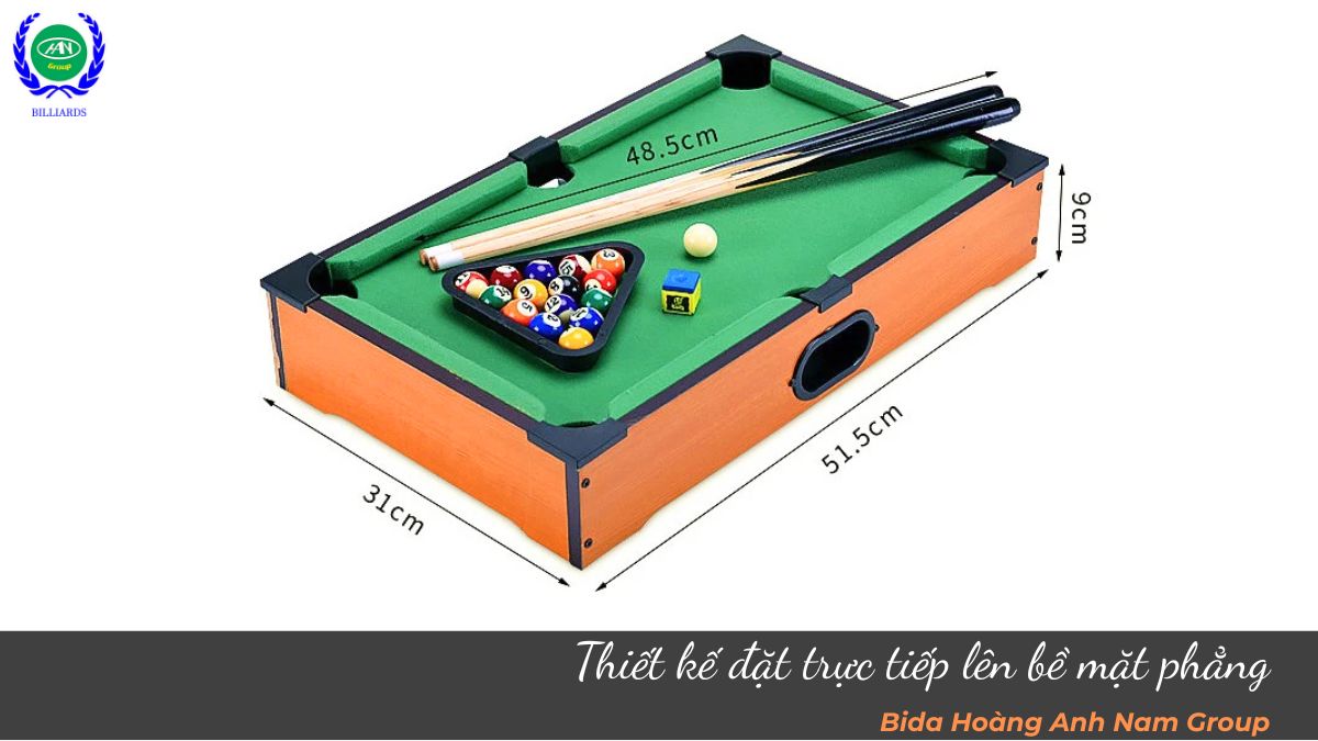 Thiết kế đặt trực tiếp lên bề mặt phẳng