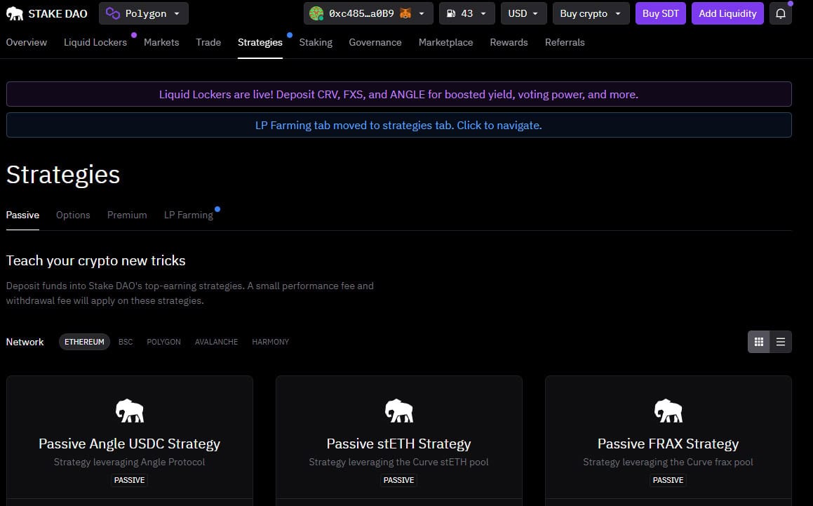 Highlights of the stake DAO project Highlights of the stake DAO project