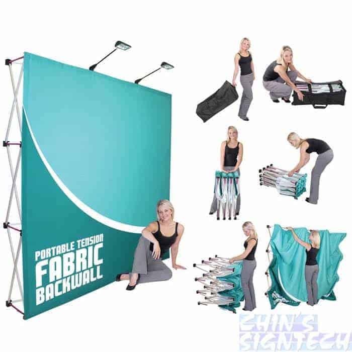 How to setup fabric pop up display How to setup fabric pop up display