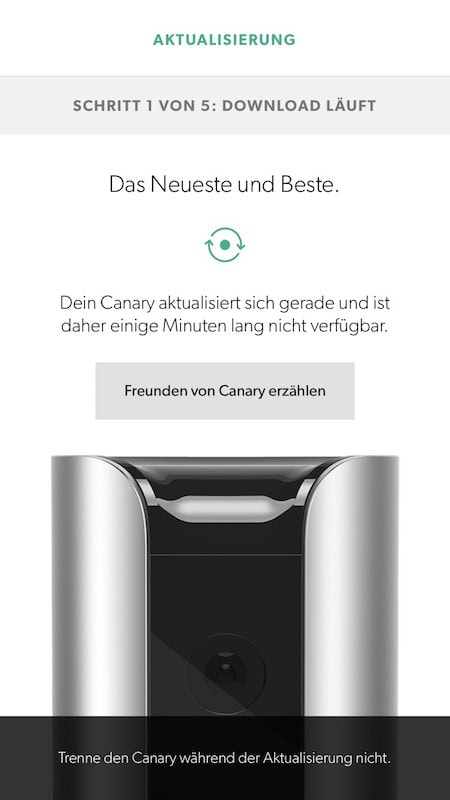 Canary Einrichtung
