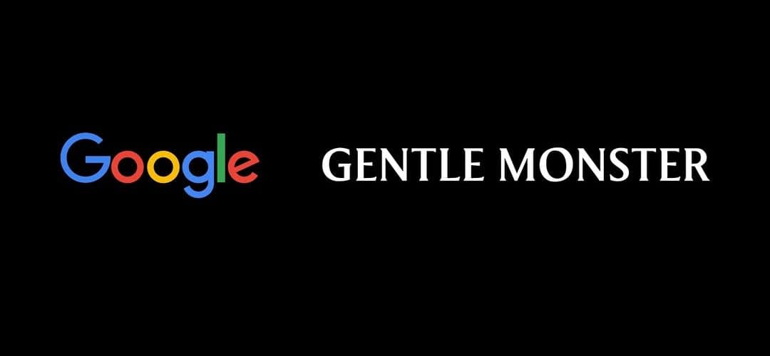 Google Gentle Monster smart glasses partnership announcement with logos on Instagram