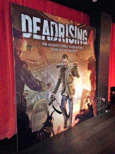 disposable foam board backdrop side view - Deadrising
