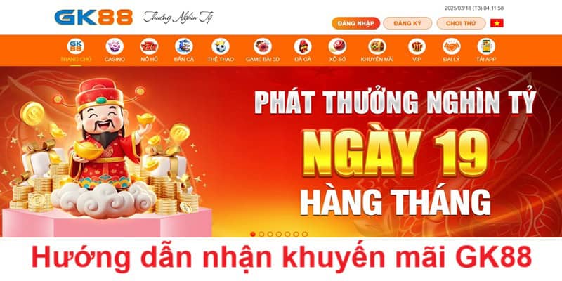 Bật mí cách nhận khuyến mãi GK88