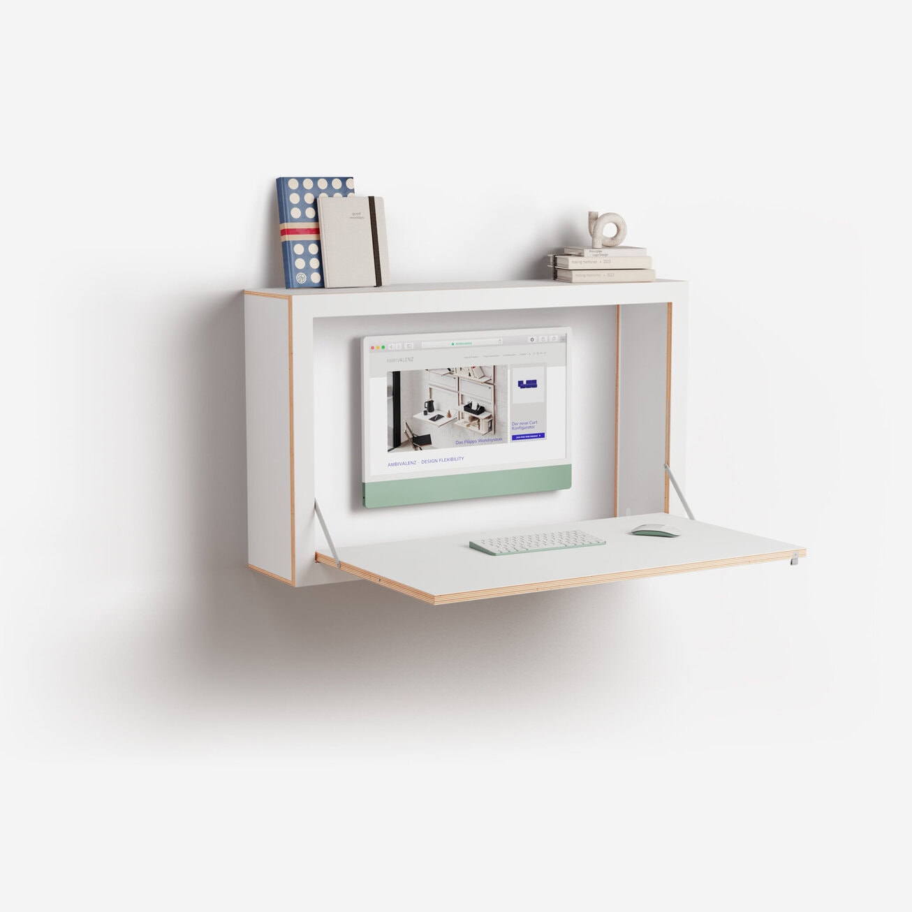 Fläpps Box Sekretär-in 100x60x20 | Großer Wandsekretär mit Stauraum