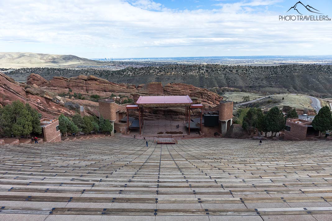 Das Red Rocks Amphitheatre bei Denver