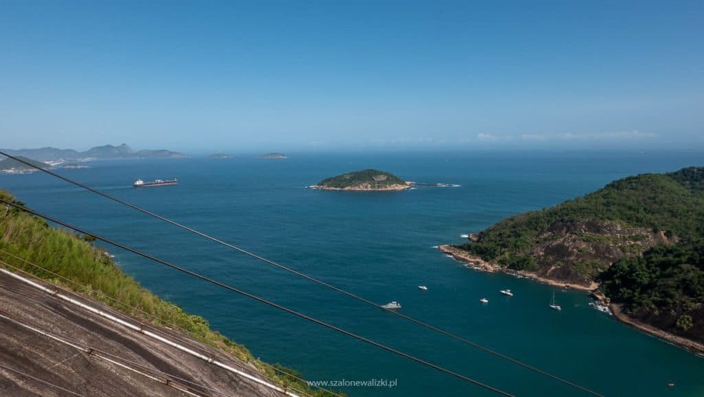 widok z pierwszej góry na Pao de Acucar